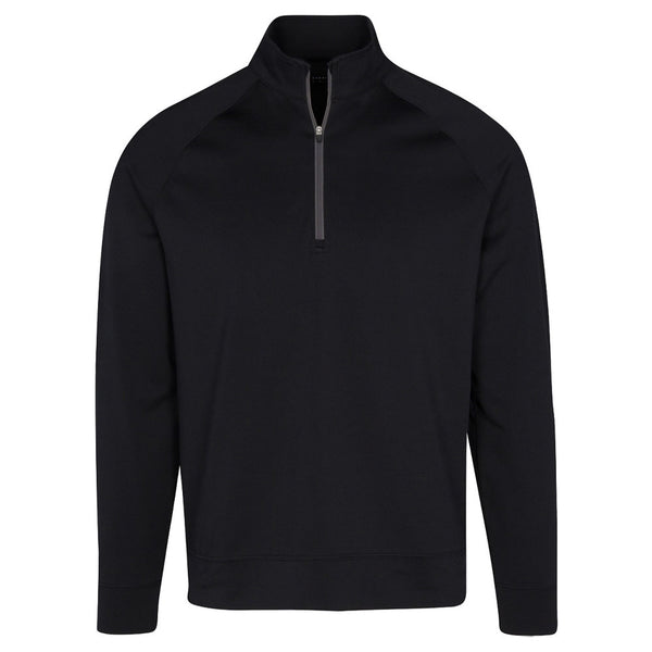 Dunning Golf Player Jersey Performance Quarter Zip Golf Pullover Black - 23 Men