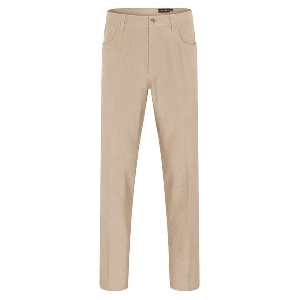 Dunning Golf Player Fit 5-Pocket Performance Golf Pants Tan - 23 Men