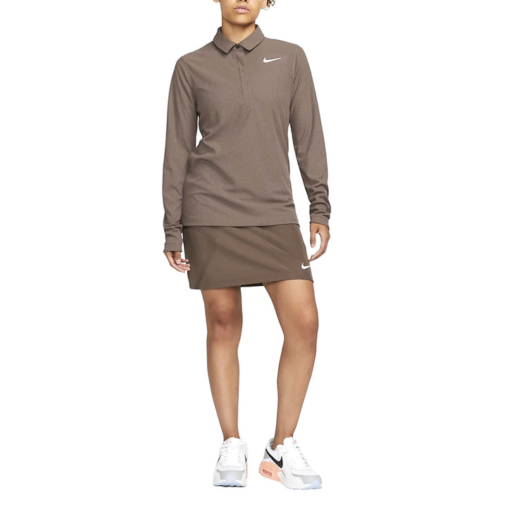 Nike Dri-FIT Advance Tour Longsleeve Golf Polo Plum Eclipse/White - 23 Women