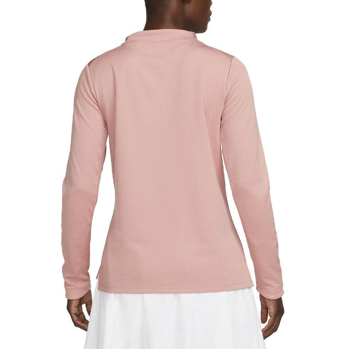 Nike Dri-FIT UV Advantage Crew Golf Mock Red Stardust/White - FW23 Women