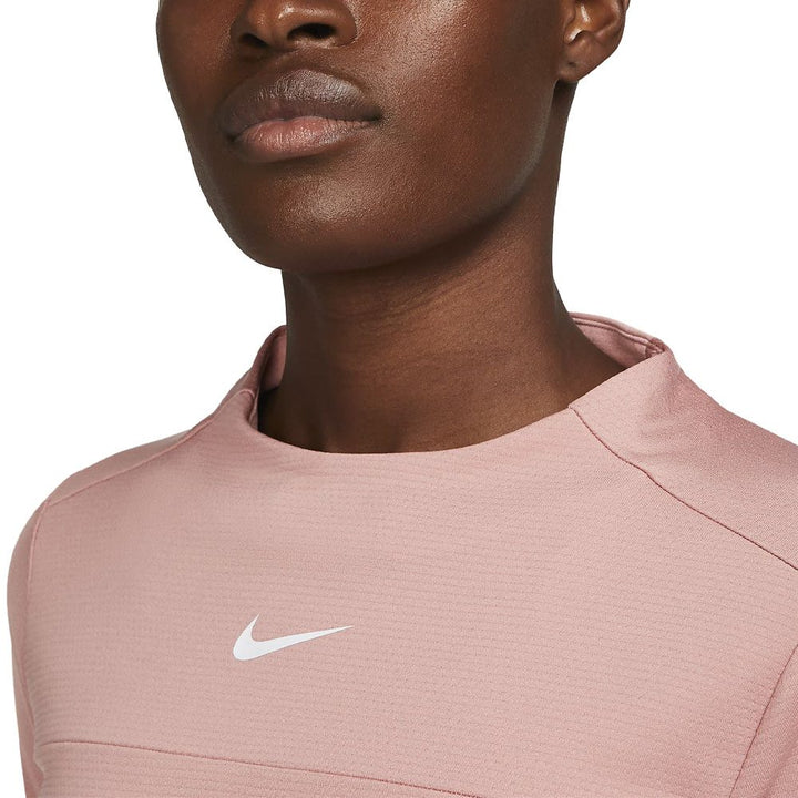 Nike Dri-FIT UV Advantage Crew Golf Mock Red Stardust/White - FW23 Women
