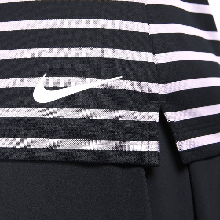 Nike Dri-FIT Victory Striped Golf Polo Black/White - SS23 Women
