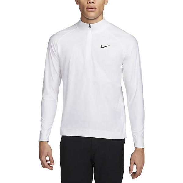 Nike Dri-FIT ADV Tour 1/2 Half Zip Golf Pullover White/Black - FW23 Men