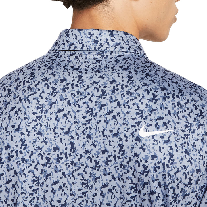 Nike Dri-FIT Tour Micro Camo Golf Polo Ashen Slate/White - 23 Men