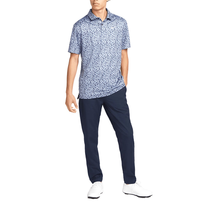 Nike Dri-FIT Tour Micro Camo Golf Polo Ashen Slate/White - 23 Men