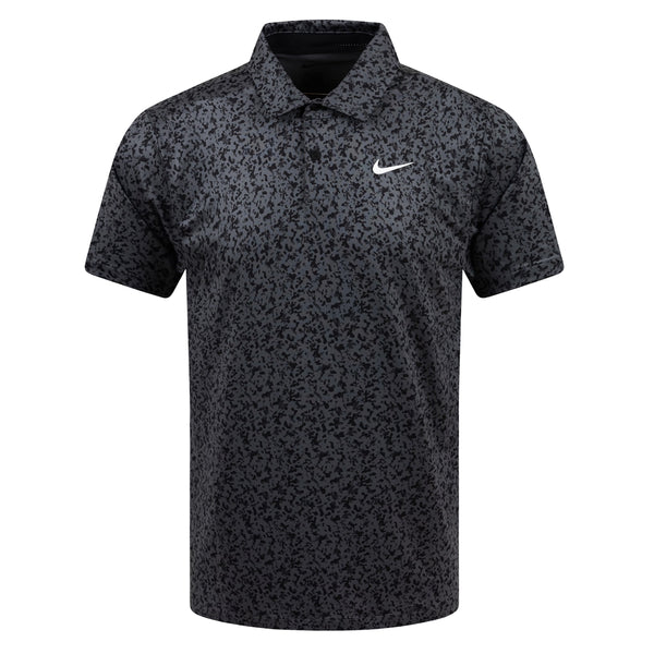 Nike Dri-FIT Tour Micro Camo Golf Polo Iron Gray/White - 23 Men