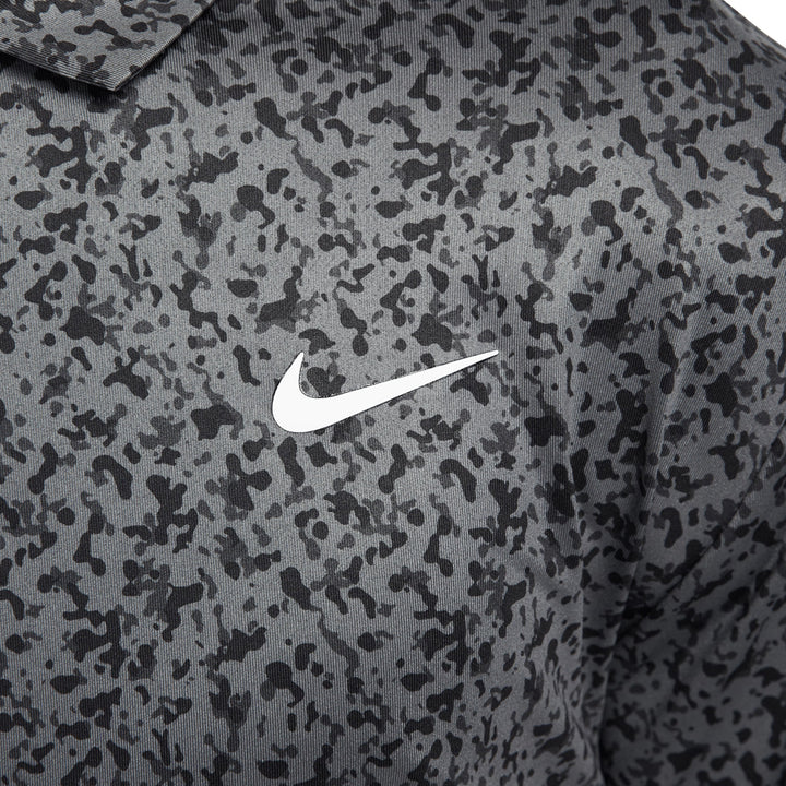 Nike Dri-FIT Tour Micro Camo Golf Polo Iron Gray/White - 23 Men