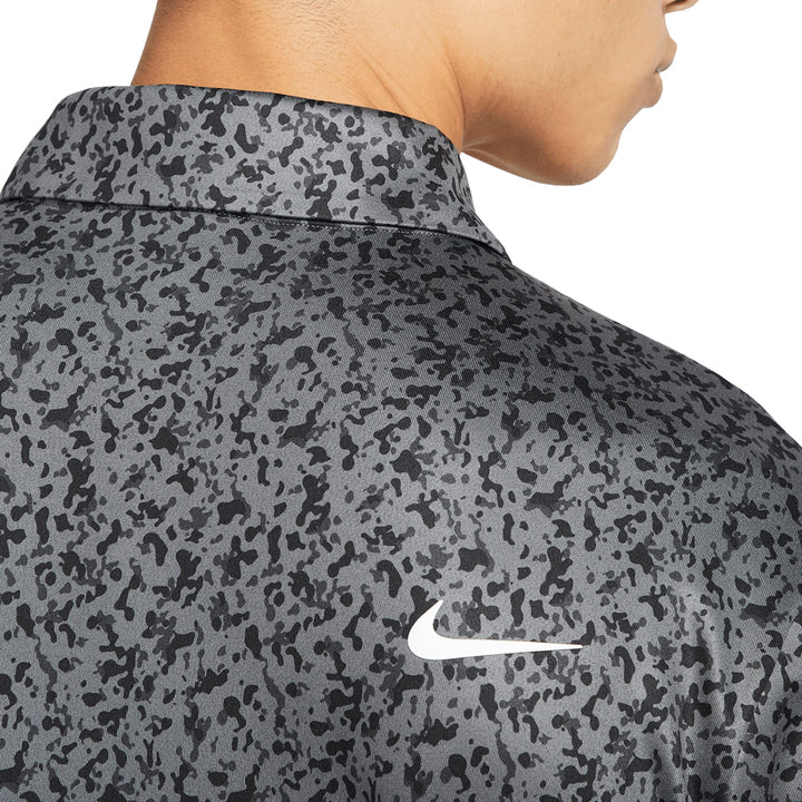 Nike Dri-FIT Tour Micro Camo Golf Polo Iron Gray/White - 23 Men