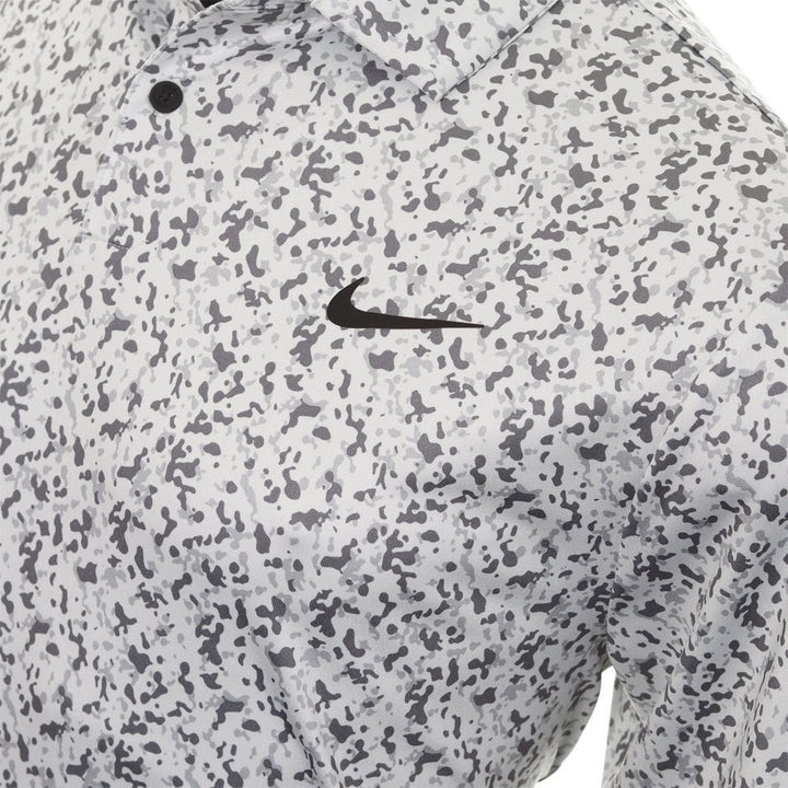 Nike Dri-FIT Tour Micro Camo Golf Polo Photon Dust/Black - 23 Men