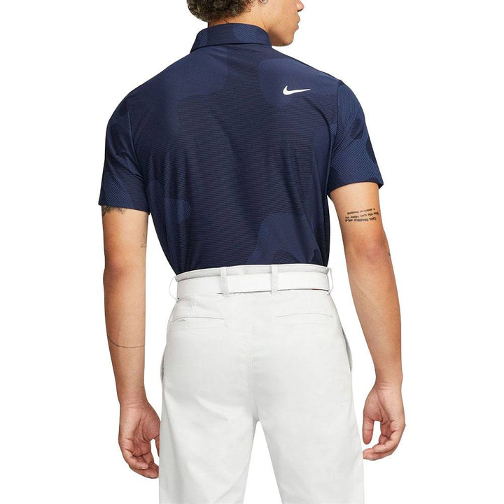 Nike Dri-FIT ADV Tour Camo Golf Polo Blackened Blue/Midnight Navy/White - 23 Men