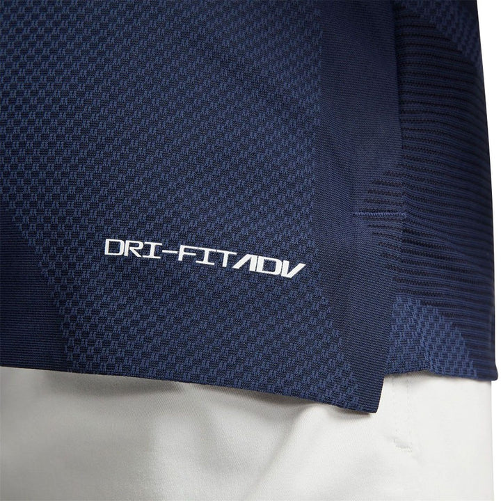 Nike Dri-FIT ADV Tour Camo Golf Polo Blackened Blue/Midnight Navy/White - 23 Men