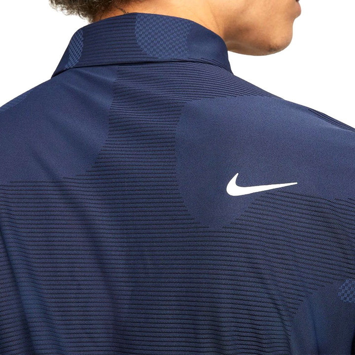 Nike Dri-FIT ADV Tour Camo Golf Polo Blackened Blue/Midnight Navy/White - 23 Men