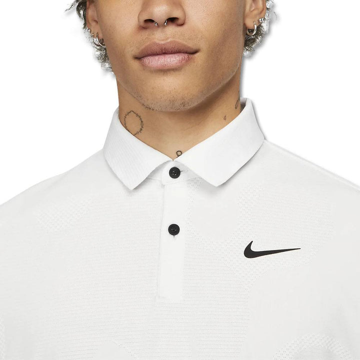 Nike Dri-FIT ADV Tour Camo Golf Polo Summit White/White/Black - 23 Men