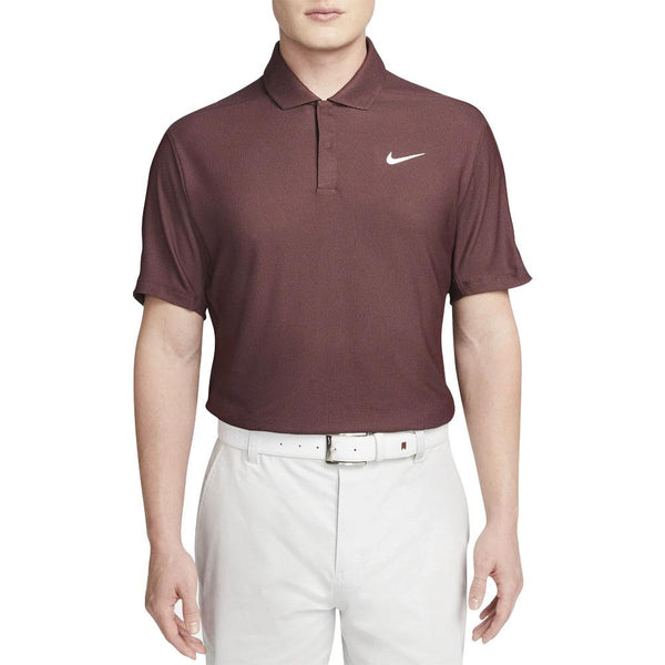 Nike Dri-FIT Tiger Woods Tech Pique Golf Polo Burgundy Crush/Plum Eclipse/White - 23 Men