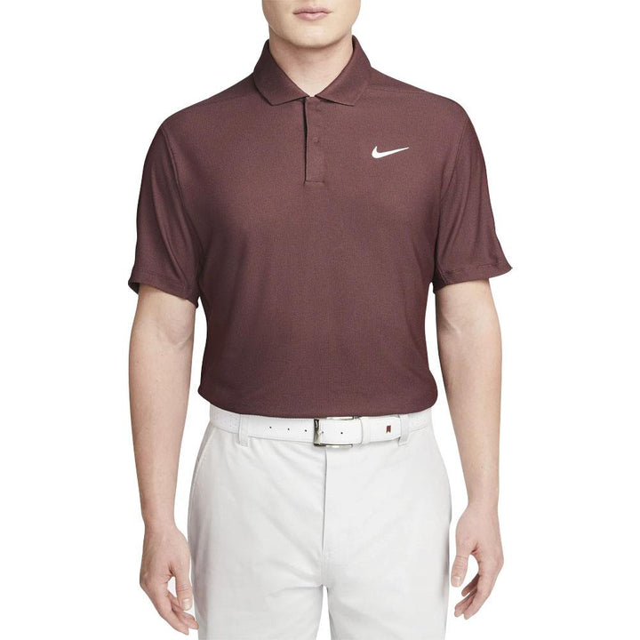 Nike Dri-FIT Tiger Woods Tech Pique Golf Polo Burgundy Crush/Plum Eclipse/White - 23 Men