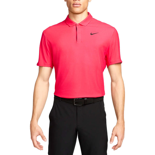 Nike Dri-FIT Tiger Woods Tech Pique Golf Polo Ember Glow/Siren Red/Black - 23 Men