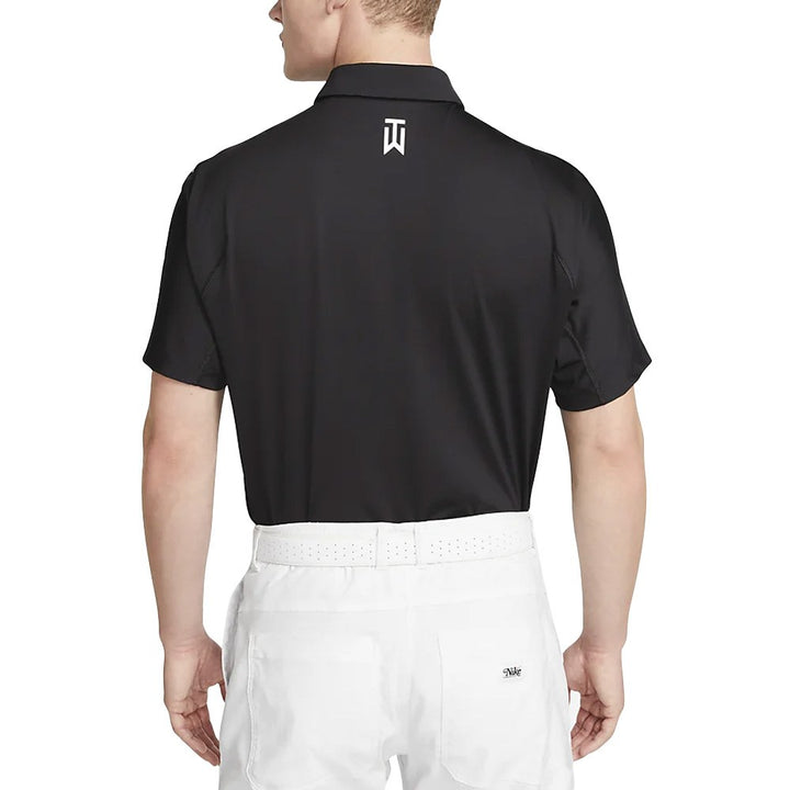 Nike Dri-FIT Tiger Woods Striped Golf Polo Black/Anthracite/White - SS23 Men