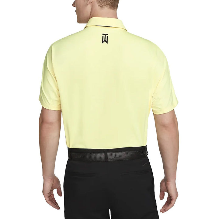 Nike Dri-FIT Tiger Woods Striped Golf Polo Citron Tint/White/Baltic Blue - SS23 Men