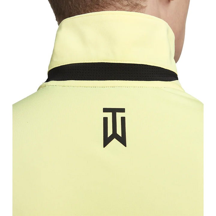 Nike Dri-FIT Tiger Woods Striped Golf Polo Citron Tint/White/Baltic Blue - SS23 Men