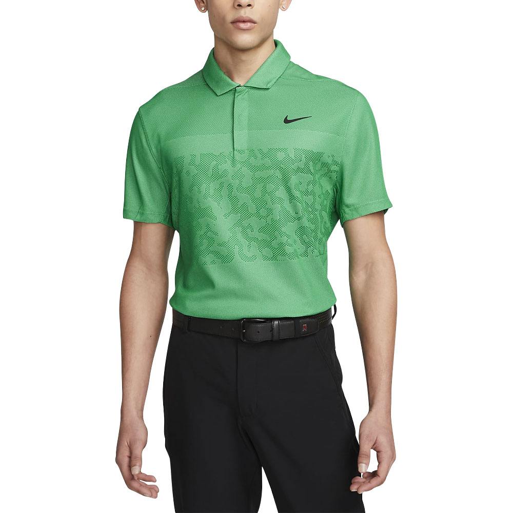 Nike Dri-FIT ADV Tiger Woods Camo Golf Polo Stadium Green/Spring