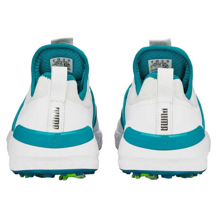 PUMA Ignite Articulate Disc Golf Shoes White/Silver/Green Lagoon - 23 Men