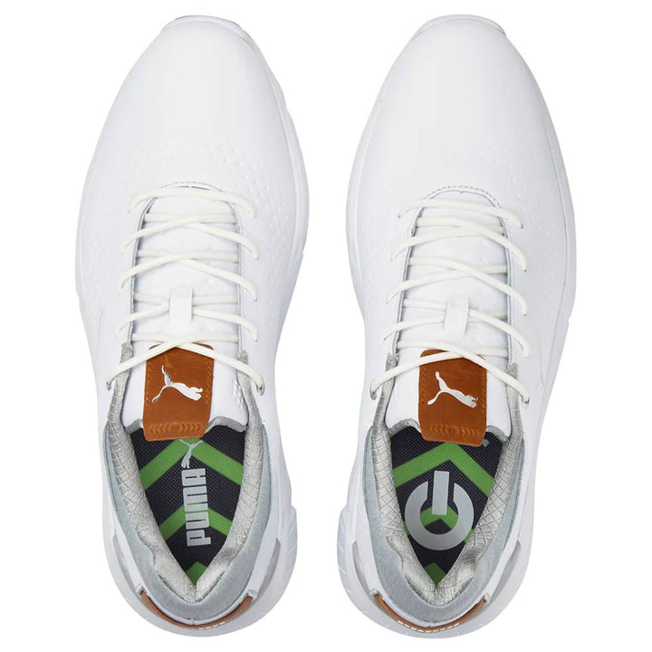 PUMA Ignite Articulate Leather Golf Shoes White/Silver - 23 Men