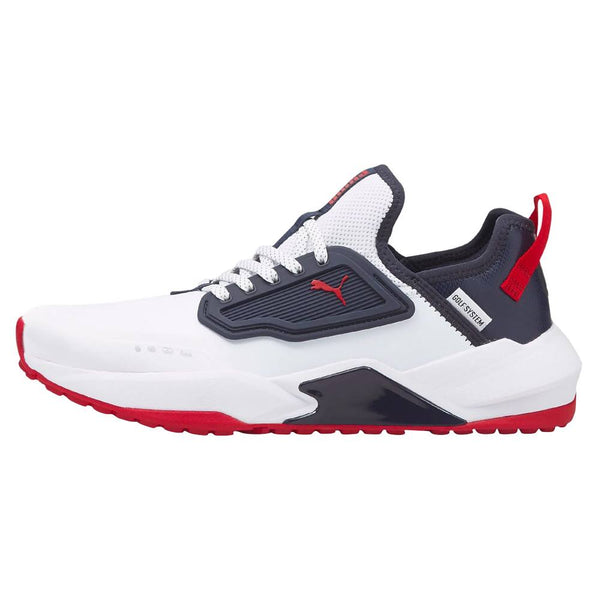 PUMA GS.ONE Spikeless Golf Shoes White/Navy Blazer/Ski Patrol - 23 Men