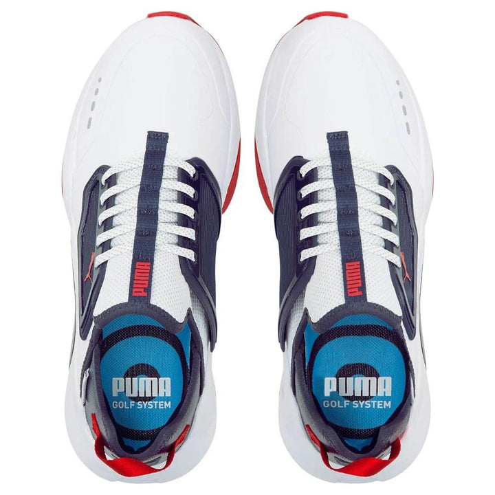 PUMA GS.ONE Spikeless Golf Shoes White/Navy Blazer/Ski Patrol - 23 Men