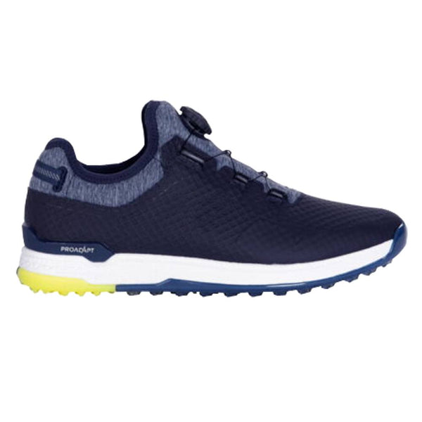 PUMA PROADAPT Alphacat Disc Spikeless Golf Shoes Peacoat/Silver/Safety Yellow - 23 Men