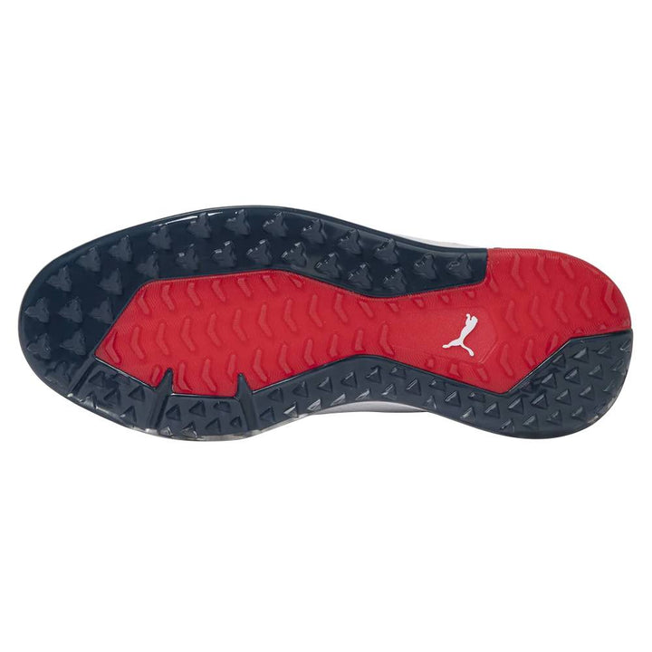 PUMA PROADAPT Alphacat Disc Spikeless Golf Shoes White/Navy Blazer/High Risk Red - 23 Men