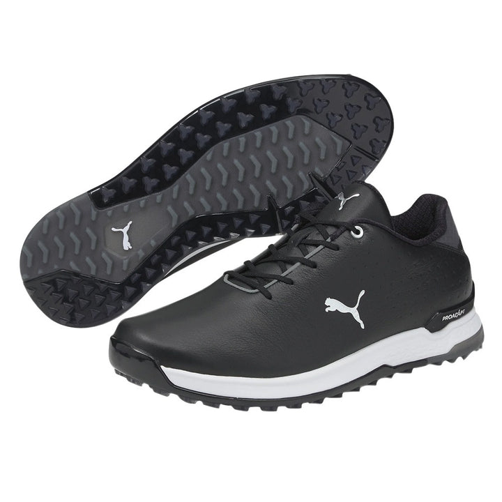 PUMA PROADAPT Alphacat Leather Spikeless Golf Shoes Black/Silver - 23 Men