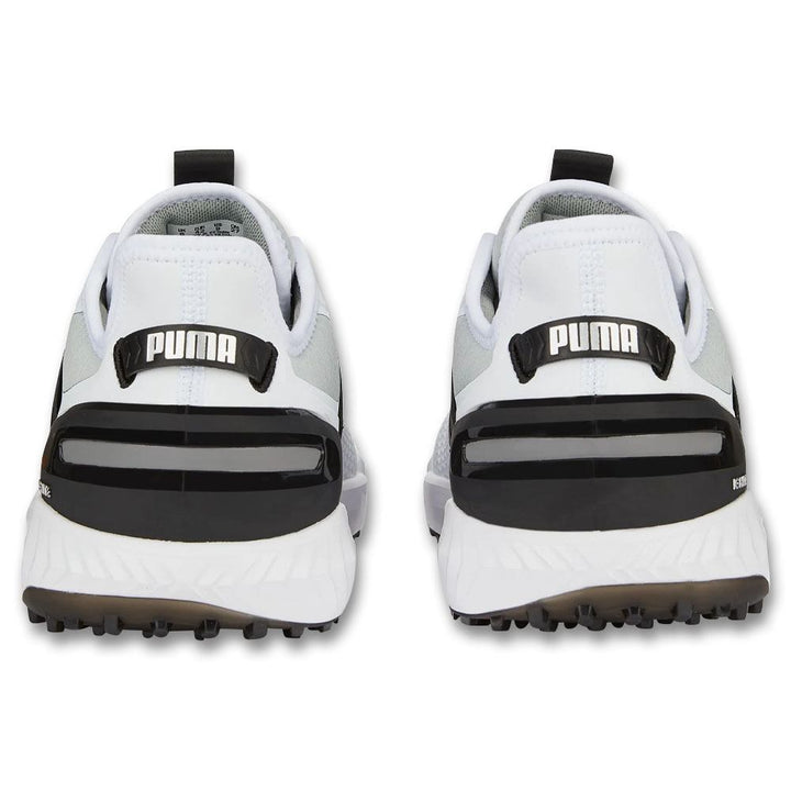 PUMA Ignite Elevate Spikeless Golf Shoes White/Black/Metallic Silver - 23 Men