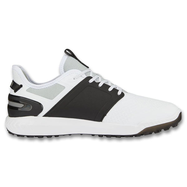 PUMA Ignite Elevate Spikeless Golf Shoes White/Black/Metallic Silver - 23 Men