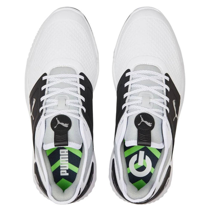 PUMA Ignite Elevate Spikeless Golf Shoes White/Black/Metallic Silver - 23 Men