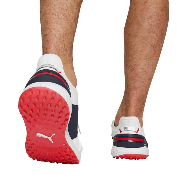 PUMA Ignite Elevate Spikeless Golf Shoes White/Silver/Navy - 23 Men