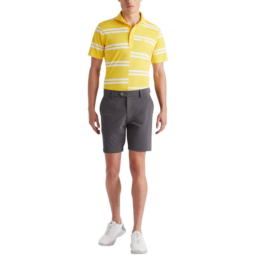 Gfore Offset Stripe Modern Spread Collar Tech Pique Golf Polo 2023