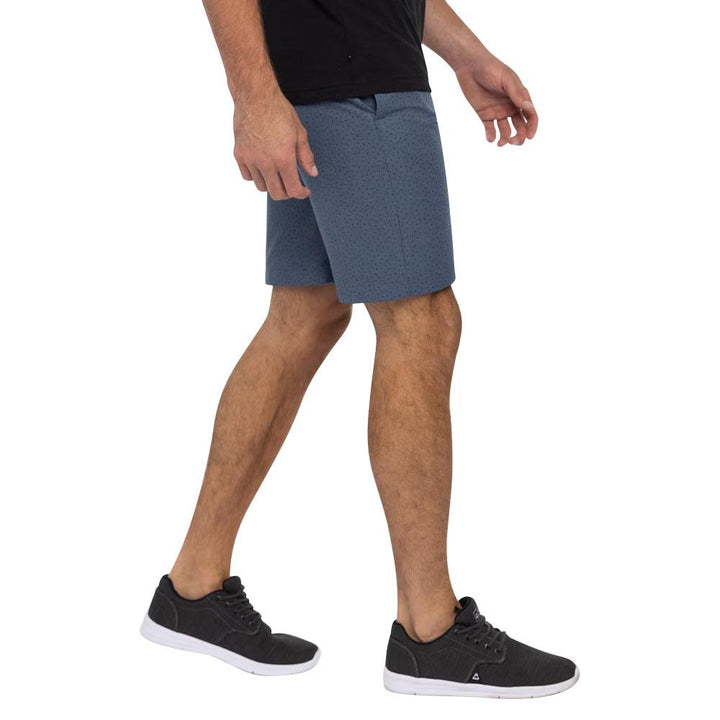 TravisMathew No Map Needed Golf Shorts Heather Dress Blues - SS23 Men