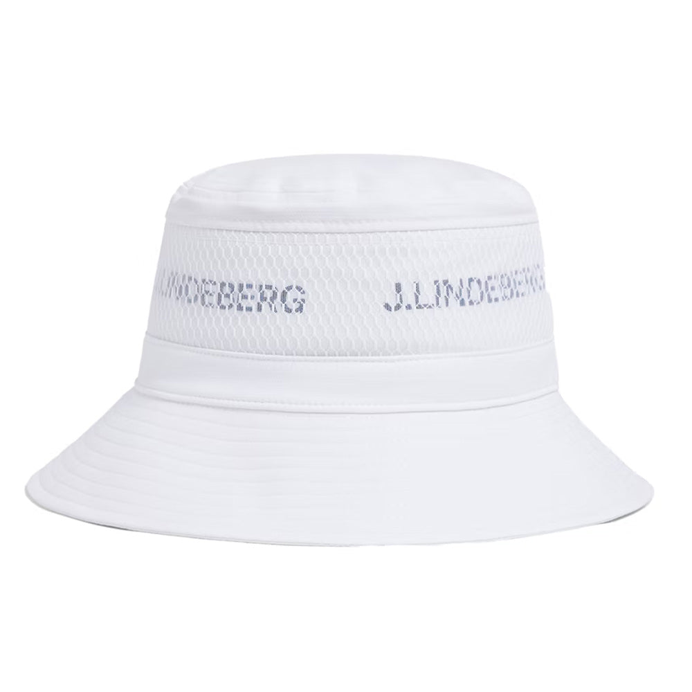 J.Lindeberg Denver Golf Bucket Hat White - SS23