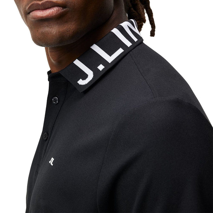 J.Lindeberg Gus Regular Golf Polo Black - 23 Men