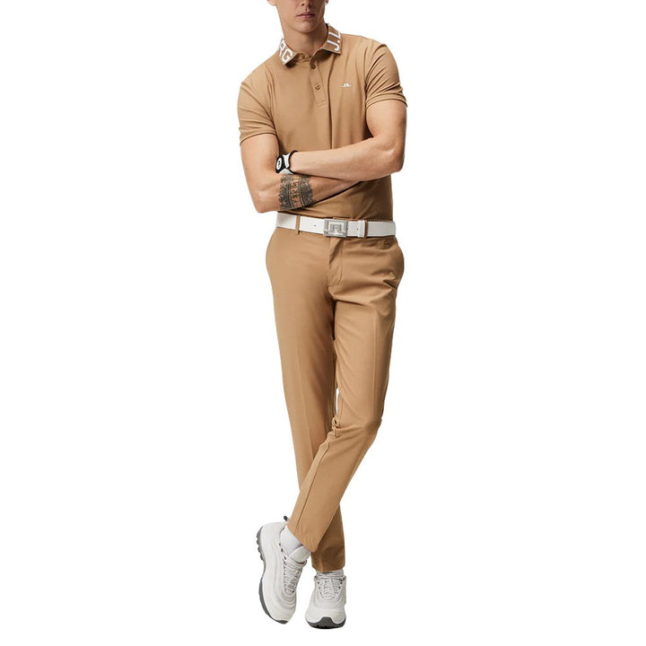 J.Lindeberg Gus Regular Golf Polo Tiger Brown - 23 Men