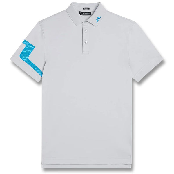 J.Lindeberg Heath Golf Polo Light Gray Melange - 23 Men