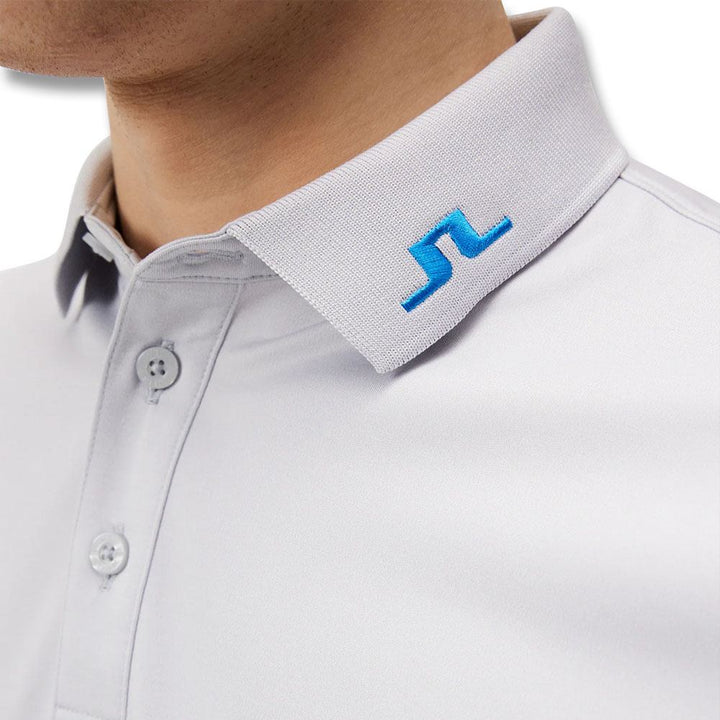 J.Lindeberg Heath Golf Polo Light Gray Melange - 23 Men