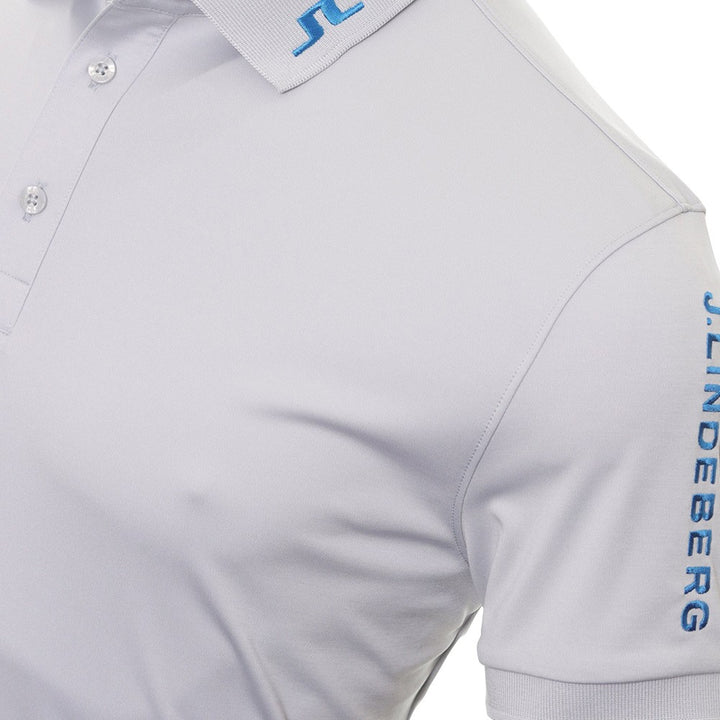 J.Lindeberg Tour Tech Regular Fit Golf Polo Light Gray Melange - 23 Men