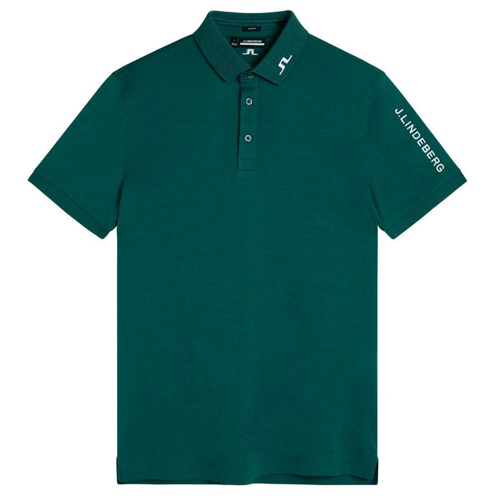 J.Lindeberg Tour Tech Regular Fit Golf Polo Rain Forest Melange - 23 Men