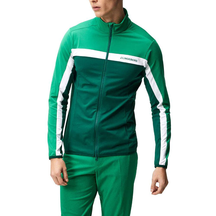 J.Lindeberg Jarvis Mid Layer Golf Jacket Rain Forest - 23 Men