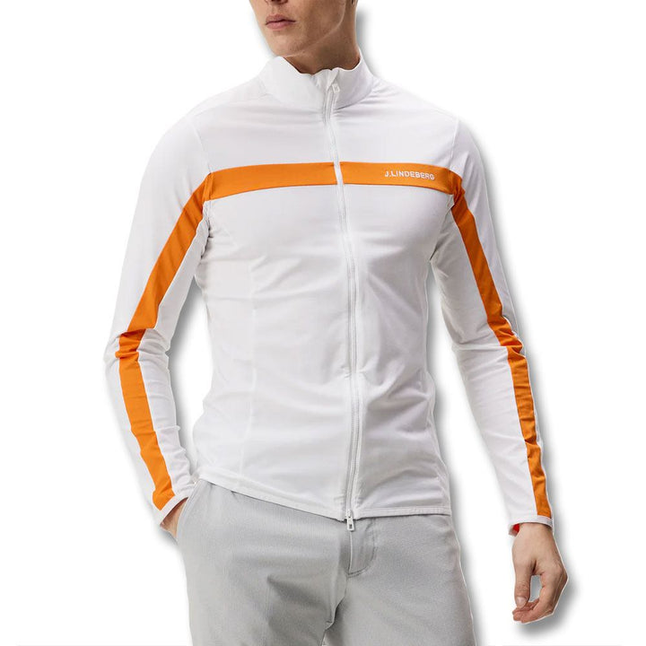 J.Lindeberg Jarvis Mid Layer Golf Jacket White - 23 Men