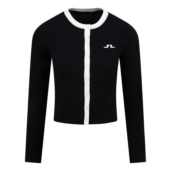 J.Lindeberg Freda Knitted Cardigan Golf Sweater Black - 23 Women