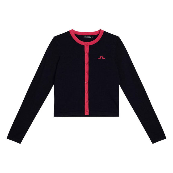 J.Lindeberg Freda Knitted Cardigan Golf Sweater JL Navy - 23 Women