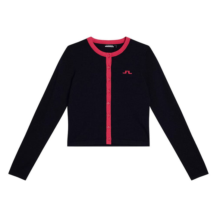J.Lindeberg Freda Knitted Cardigan Golf Sweater JL Navy - 23 Women