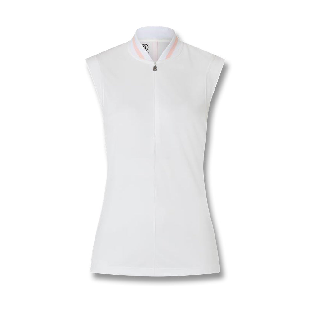 Bogner Eva Sleeveless Golf Polo White - SS23 Women